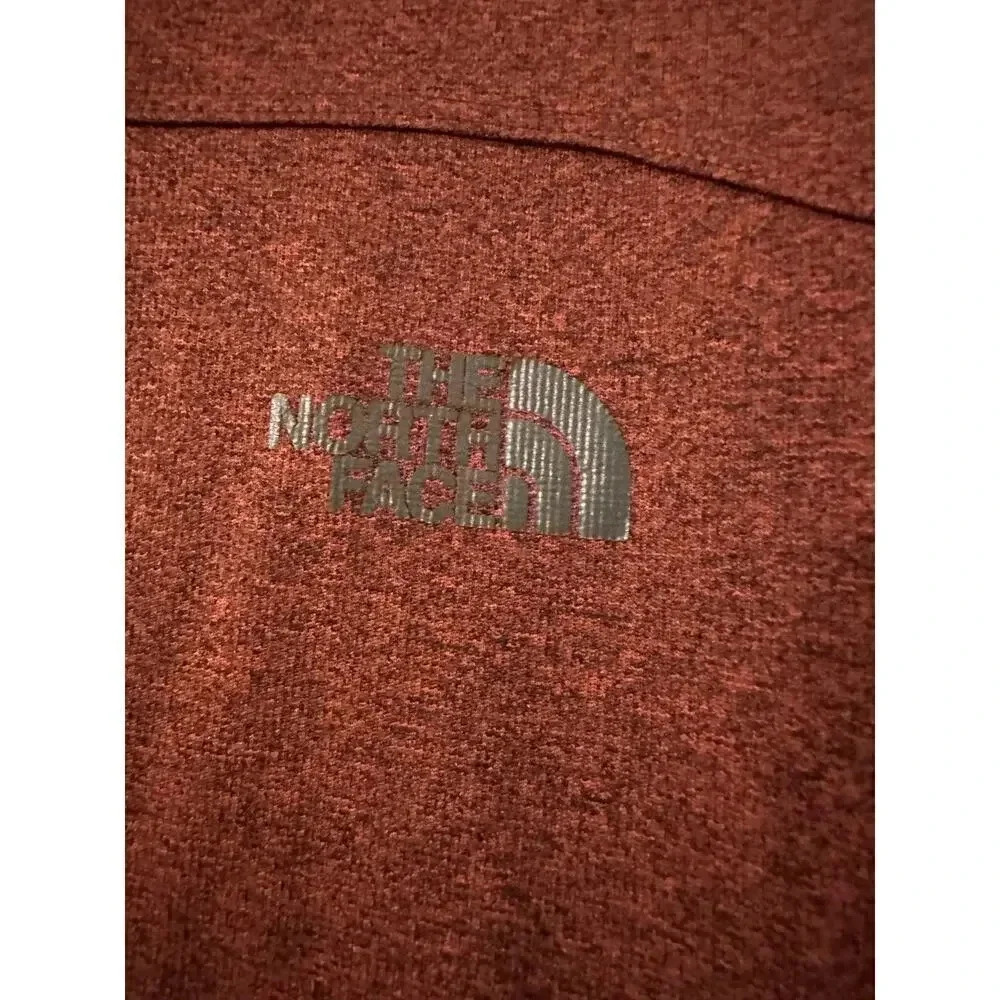 North Face Quarter Zip Pullover Men's Size XL Red Sweater Fleece Active Hiking - Picture 3 of 8